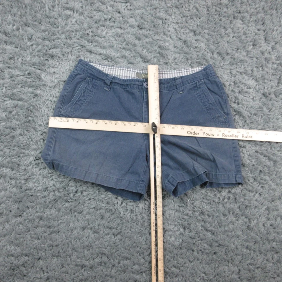 Natural Reflections Shorts Womens 6 Blue 100% Cotton Casual Chino Pockets 30x4.5 - Image 4 of 4