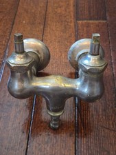 Antique Chrome Plated Brass Swivel Wall Mount Faucet