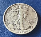1939 Walking Liberty Half Dollar 90% Silver As Pictured - Not Cleaned Great Find