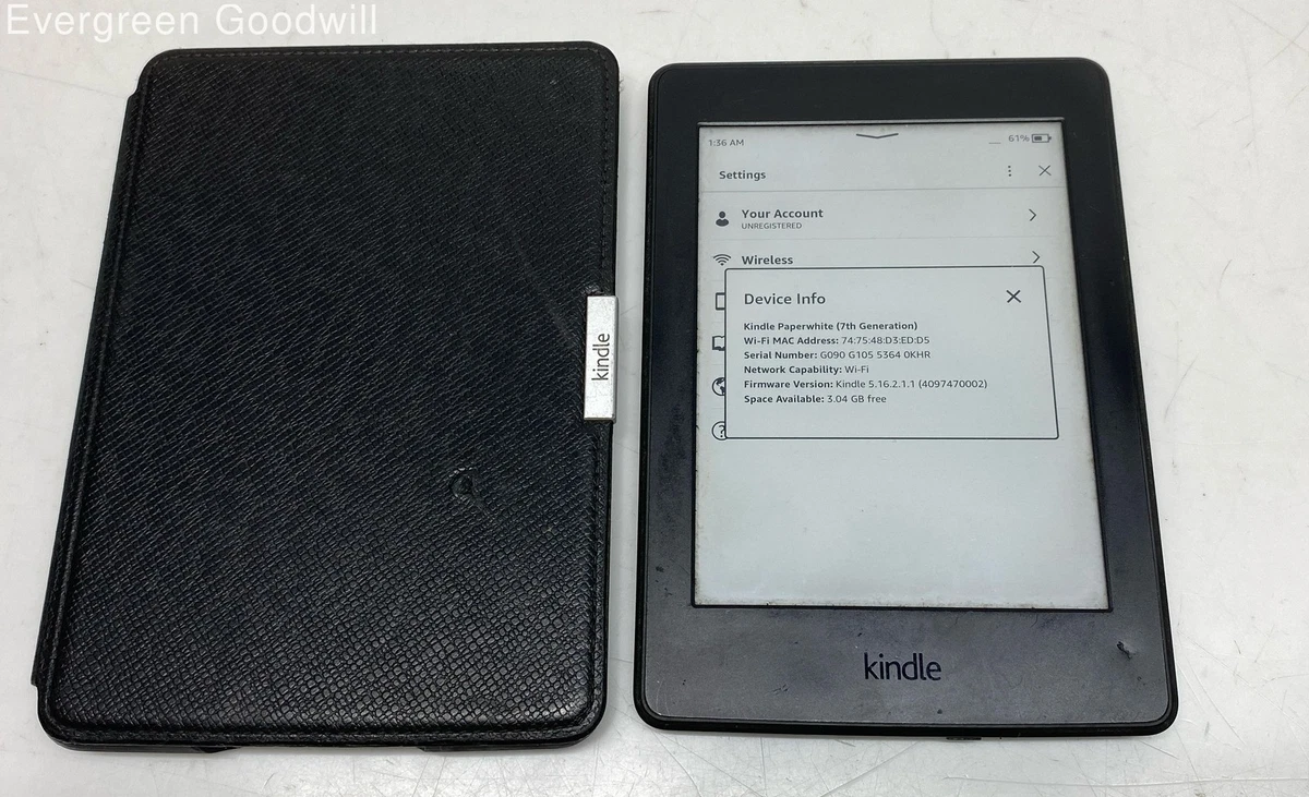 Amazon Kindle Paperwhite 7th Generation White eBook Readers for