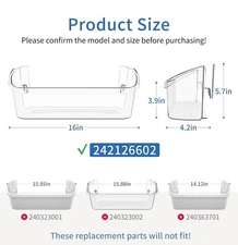 WPW10451873 Refrigerator Door Bin Shelf For Whirlpool Kenmore Part WRS571CIDM01