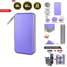 CD DVD Case Holder 80 Capacity Hard Plastic Storage Binder for Car Home Office