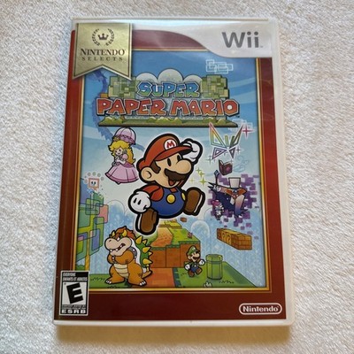 Super Paper Mario Nintendo Selects Edition (Nintendo Wii, 2007) Complete Tested