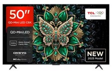 TCL 50C6KS 50" 4K QLED Mini-LED Smart TV with Google TV