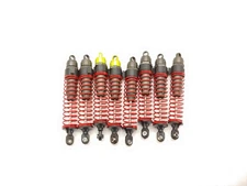 8x Traxxas T-Maxx E-Maxx Big Bore Aluminum Shocks w Titanium Nitride Shafts RARE