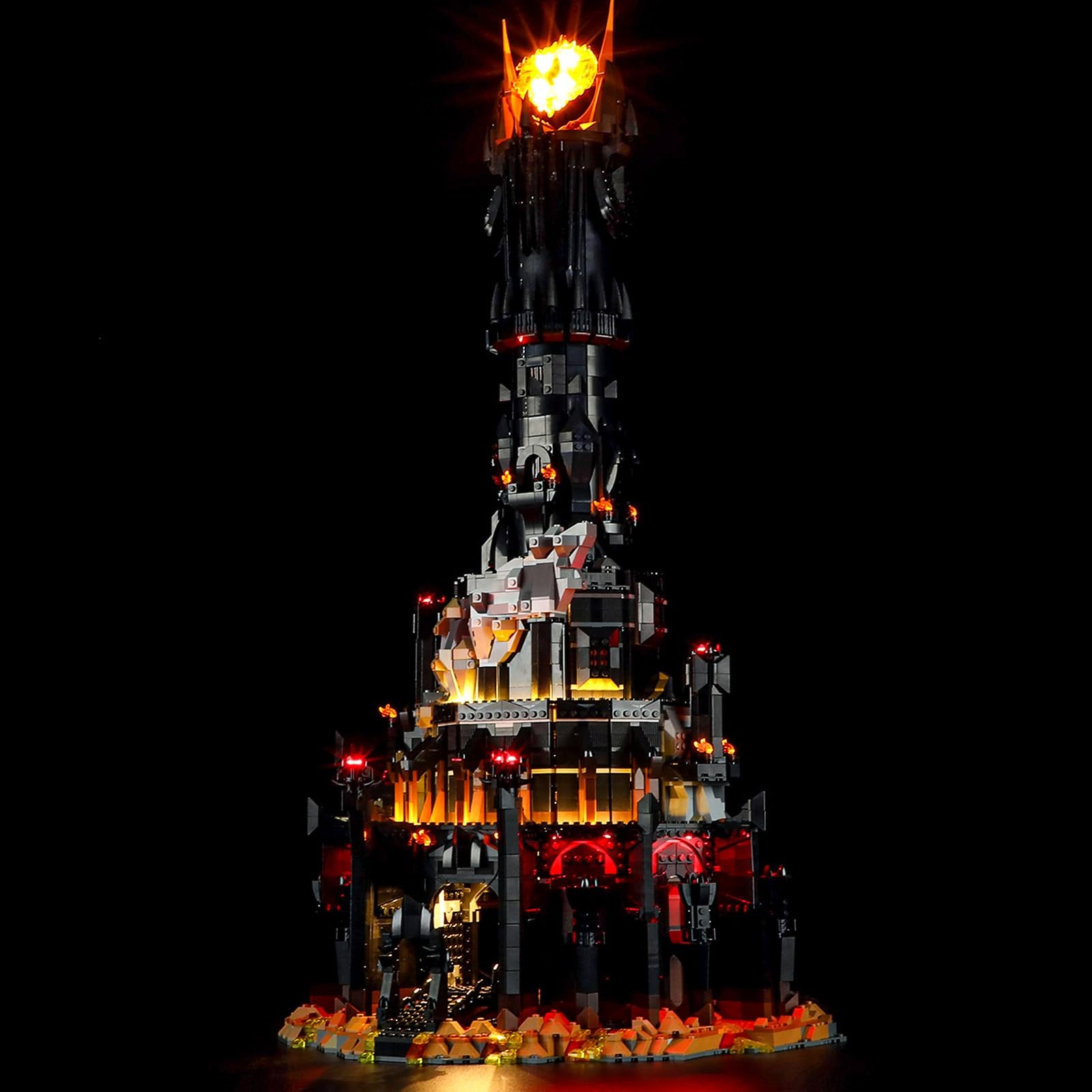 Luce LED Barad-dûr 10333 | Kit Completo Plug & Play per Lego - 2