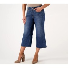 NYDJ Petite Cool Embrace Wide Leg Denim Crop Serendipity 8 New