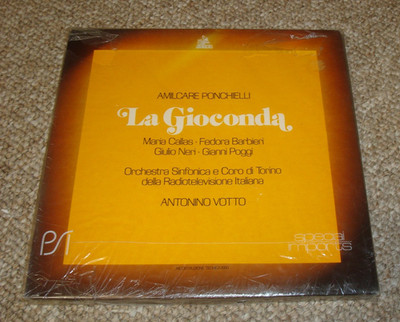 Amilcare Ponchielli - La Gioconda. Maria Callas. 1980 Technica LP Record Box Set