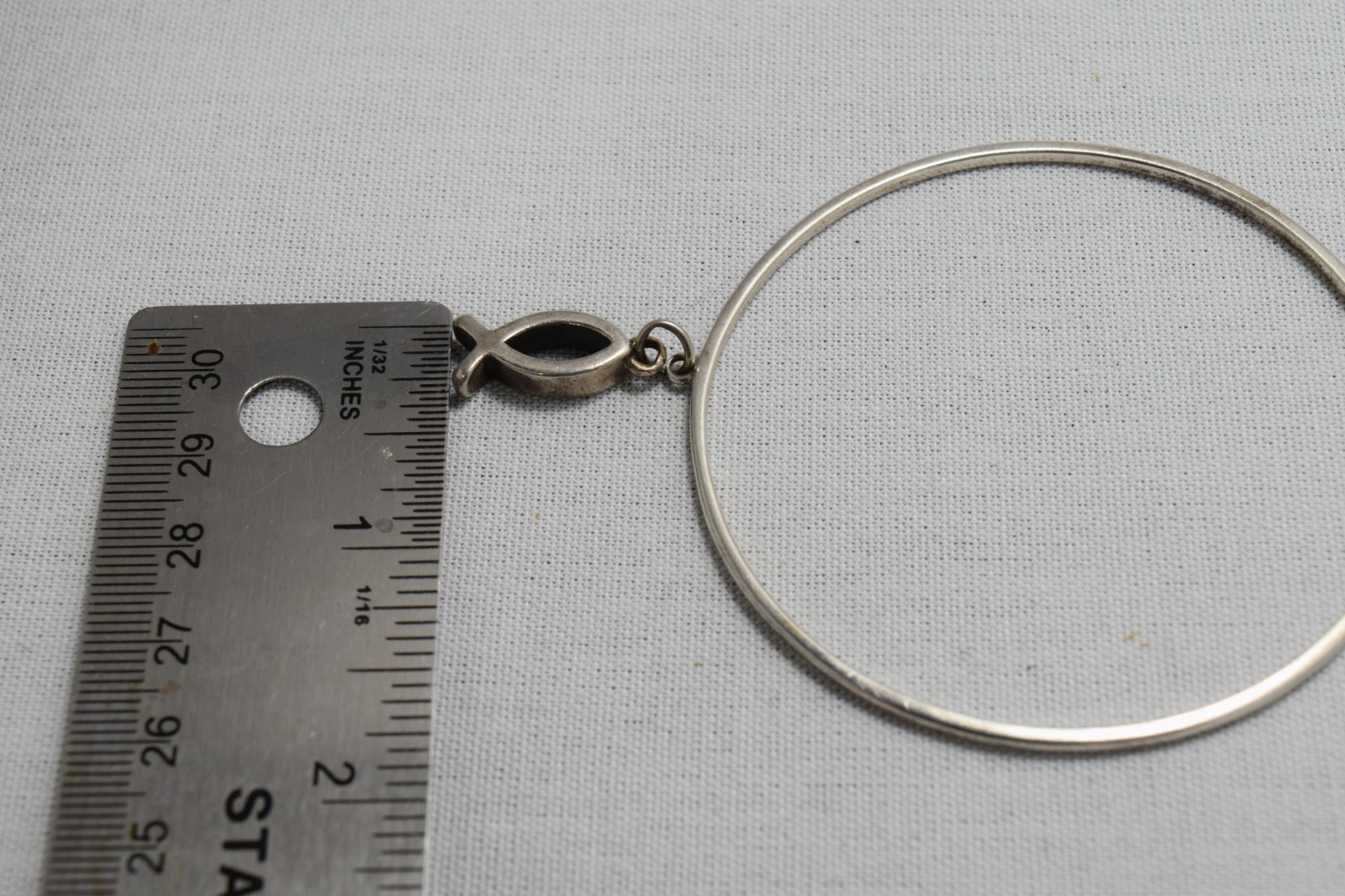 RETIRED JAMES AVERY SOLID ITHACA FISH BANGLE STER… - image 6