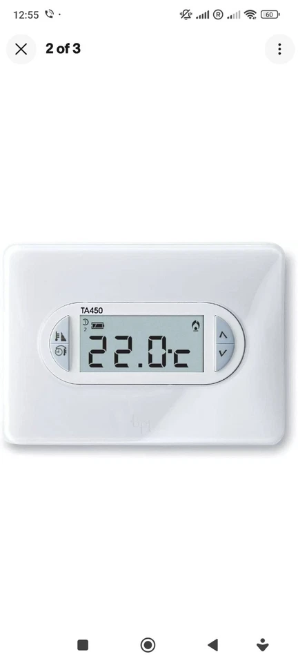 Came BPT white wall digital thermostat TA/450 69400020 - Image 3 of 3