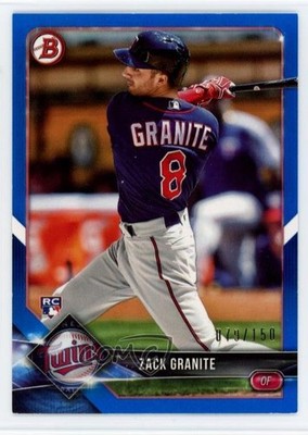 2018 Bowman Blue /150 Zack Granite #9 Rookie RC 6q5