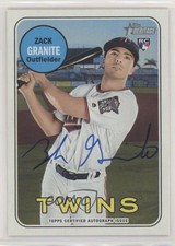 2018 Topps Heritage High Number Real One Auto Zack Granite #ROA-ZG Auto no9