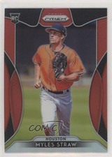 2019 Panini Prizm Red Prizm Myles Straw #96 Rookie RC pv4