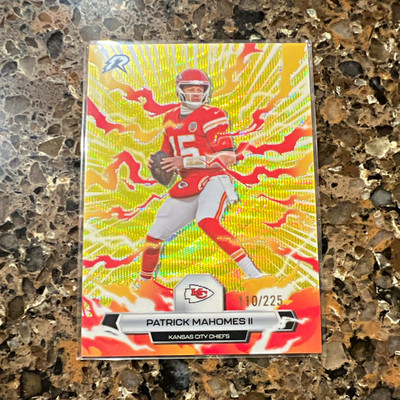 Topps 2025 Cosmic Chrome Patrick Mahomes II Chiefs #47 Blue Moon Refractor /225