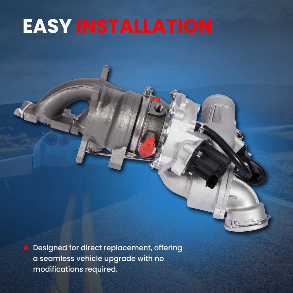 Turbocompresor para Audi A3 Q3 TT VW Beetle CC Jetta Passat Eos GTI Tiguan 2,0 L GAS Foto 3 de 4