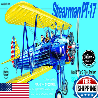 Flat River Group Guillows Stearman Pt-17 Model Kit Navy Small 803
