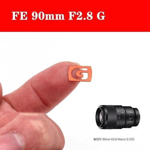 DIY SONY noir G à rouge GM Master étiquette objectif accessoire G Master étiquette métal - Photo 12/48