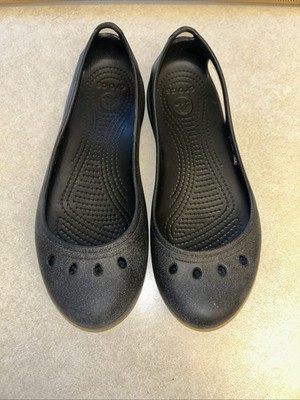 Crocs Kadee Women s Size W8 Black Ballet Flats Closed Toe Shoes