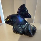 Fenton 100th Anniversary Limited Edition Carnival Glass Fish Figurine Multicolor