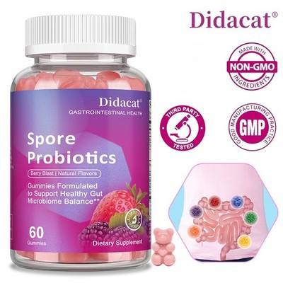 Spore Probiotic Gummies Enhance Immunity Supports Digestive Health 60 Gummy