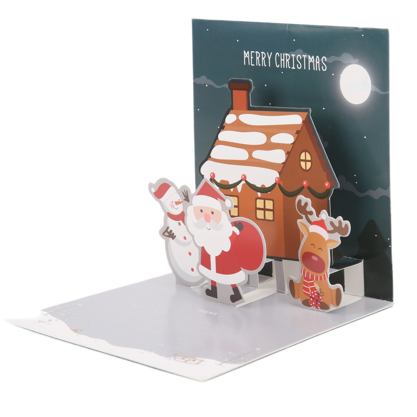 Greeting Card Three Dimensional Christmas Special Decorative Paper With Envelope