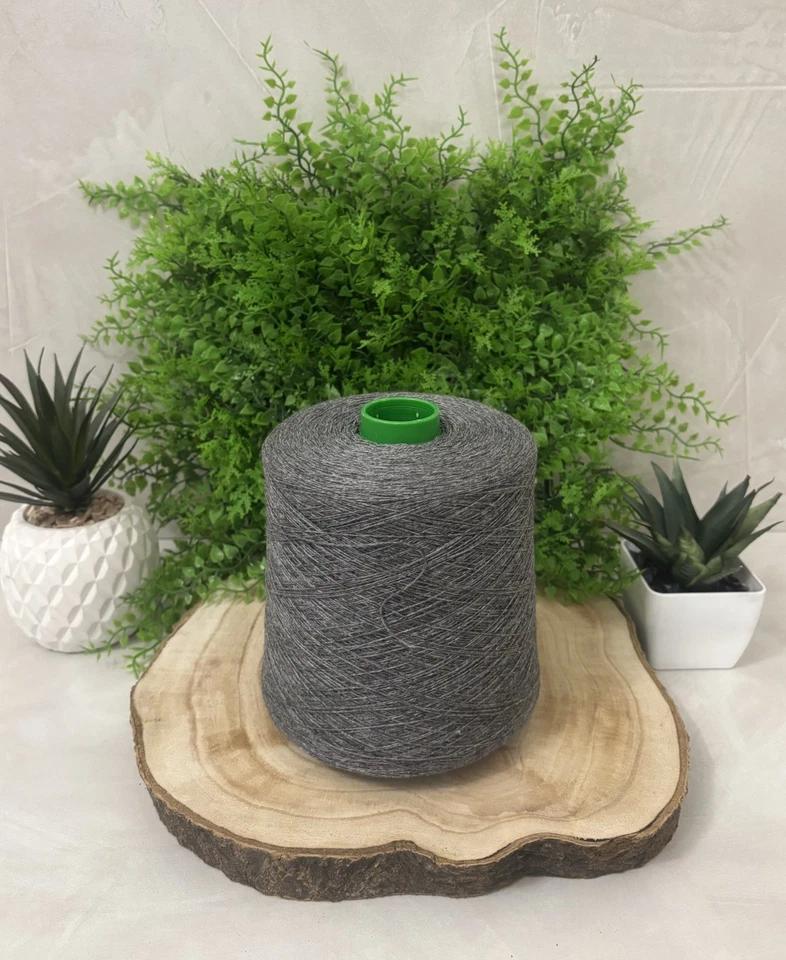 Garn 50% Kaschmir 50% Seide NM 2/28 Farbe Middle Grey Rock 500 Gramm