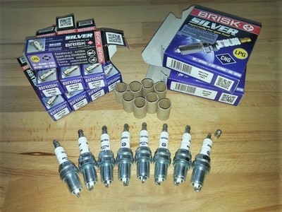 8x BRISK DR17YS-1 Silver Spark Plugs fit: Bentley Arnage - 6.7 V8 - 1999 to 2003