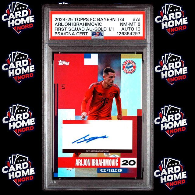 Arijon Ibrahimovic 1/1 Auto PSA FSA-AI - 2024-25 TOPPS FC Bayern München Team