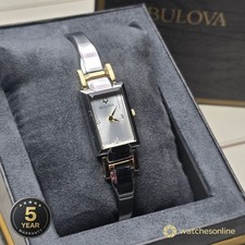 Bulova Classic Diamond Two-Tone Quartz Ladies Watch 98P229 Store Display