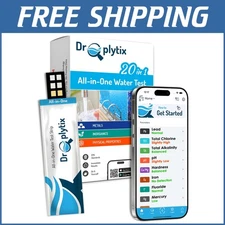 Instant Water Quality Analyzer - 20-in-1 Test Strips for Pools & Drinking Water