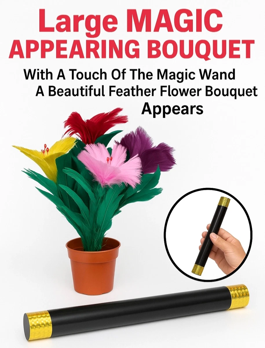 SOLOMAGIA Blooming Bouquet - 5 Fleurs Magiques Pour Tours De Magie Scène