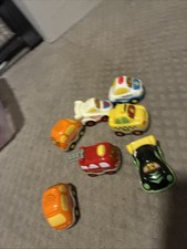 VTECH Go Go Smart Wheels Vehicles Lot 7 Fire Truck Van Race Car Police Taxi