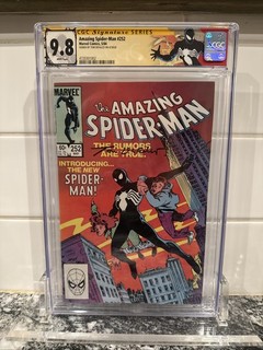 Amazing Spider Man #252 CGC 9.8 SS signed Tom DeFalco 1st Black Suit Custom Lbl
