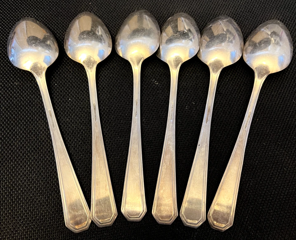 Juego de cucharas WM Rogers & Son AA 7,25" diseño floral (juego de 6) Foto 2 de 4