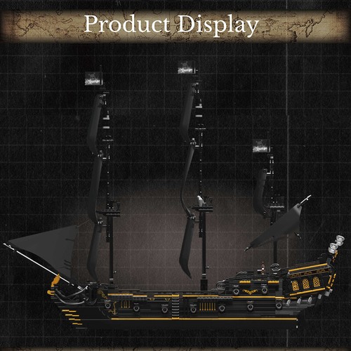 Mould King 13199 Black Pearl Schiff Piratenschiff Klemmbausteine Spielzeug MOC - Bild 5 von 7