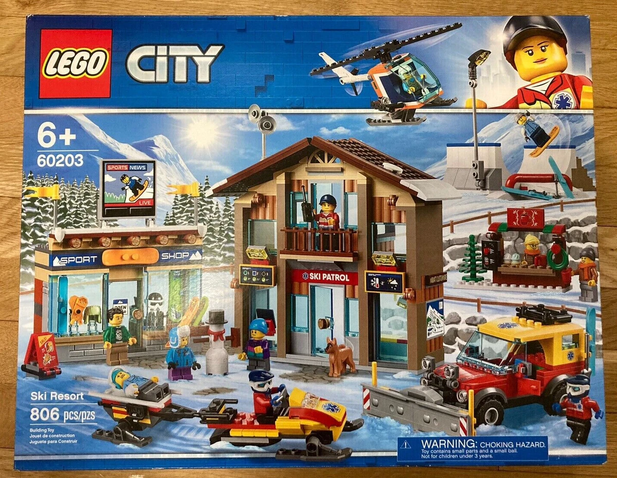 Lego City Ski Resort Construction Kit (60203) Building Kit 806 Pcs Retired  Set