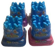 Silly Sand, Mini Castles, Lot Of 4, 4oz Each, Pink, Purple, Blue, Tan, Sealed