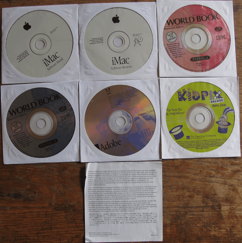 Apple iMac System 9.03 CDs Medios B600-7709A 2000 Vintage - Imagen 3 de 3