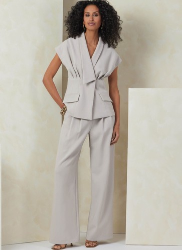 Vogue SEWING PATTERN V2097 Misses' Top, Skirt & Trousers 6-14 Or 16-24 - Picture 4 of 8