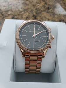michael kors slim runway ip hybrid smartwatch