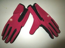Women's GO HIKE gloves Fuchsia & Black Polyester/Spandex/Rubber Zippered Cuff S