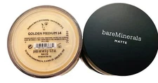New! bareMinerals Matte Loose Mineral Foundation SPF 15 Golden Medium 14 - NWOB