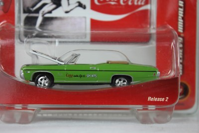Johnny Lightning Vtg Coca Cola Coke 68 Chevy Impala Convertible