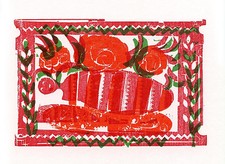 Grieshaber "Jeder kann nicht alles wissen", Buch + original Holzschnitt Jesulein