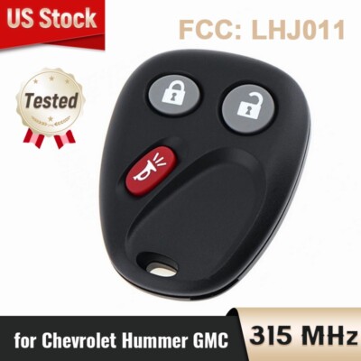 Remote Car Key Keyless Fob for Chevrolet GMC Hummer H2 2003-2006 FCC:LHJ011
