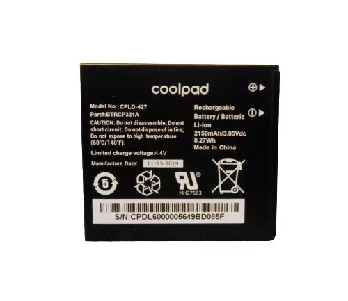 CPLD-427 Battery Replacement For Coolpad Surf Mobile Hotspot CP331A - 第 1/1 張圖片