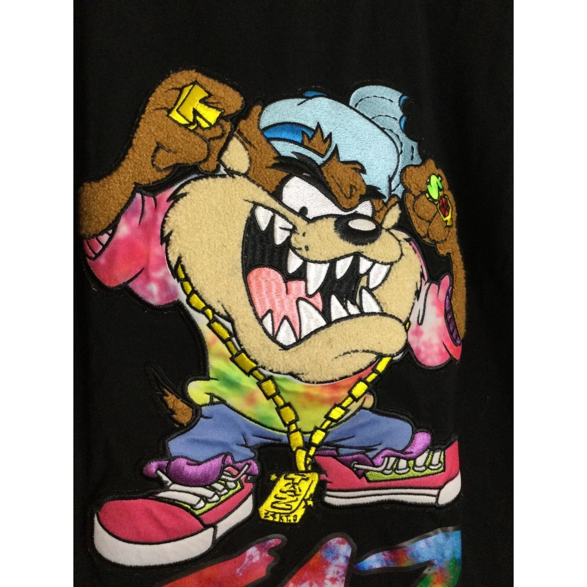 Looney Tunes Men's 3D Graphic Thug Tasmanian Devil Classic Taz T-Shirt  Medium