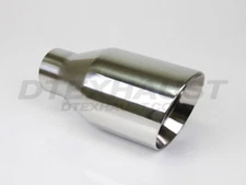 DT-25113D DOUBLE WALL CLOSED OUTER CASING EXHAUST TIP 2.5" INLET 4.5" OUTLET 9"L