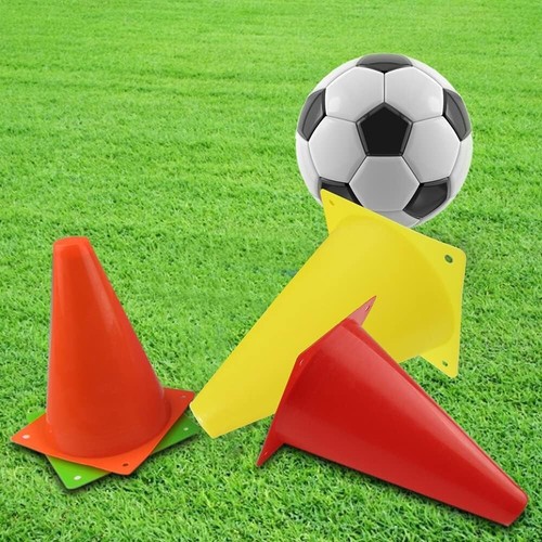 Plastic Agility Cones 7" – Sports Training Markers for Indoor & Outdoor Games