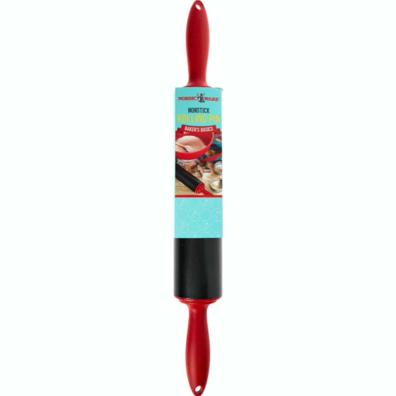 NORDIC WARE Red Silicone Rolling Pin 50cm X 50cm